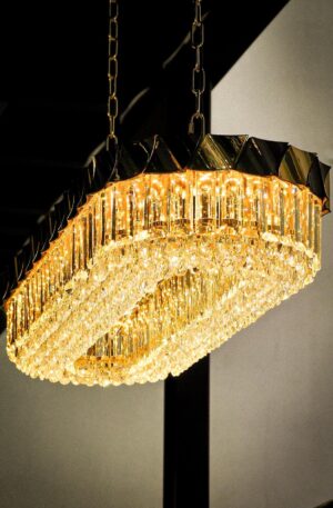 Golden Elegance Crystal Chandelier